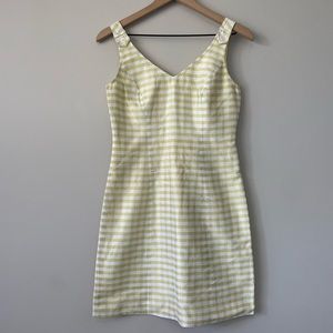 Stephen Digeronimo silk plaid sleeveless dress